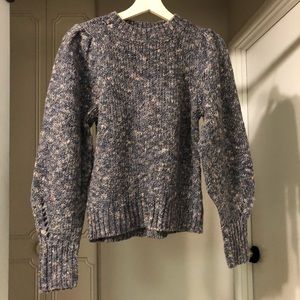 Puffed Sleeve Wool Sweater